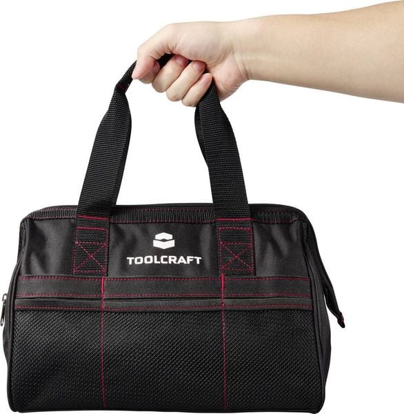 Produktbild: TOOLCRAFT TO-9073200 Universal Werkzeugtasche mit gro&szlig;er &Ouml;ffnung (L x B x H) 320 x 210 x 230 mm