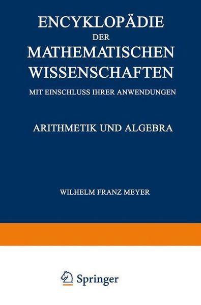 Produktbild: Encyklop&auml;die der Mathematischen Wissenschaften mit Einschluss ihrer Anwendungen