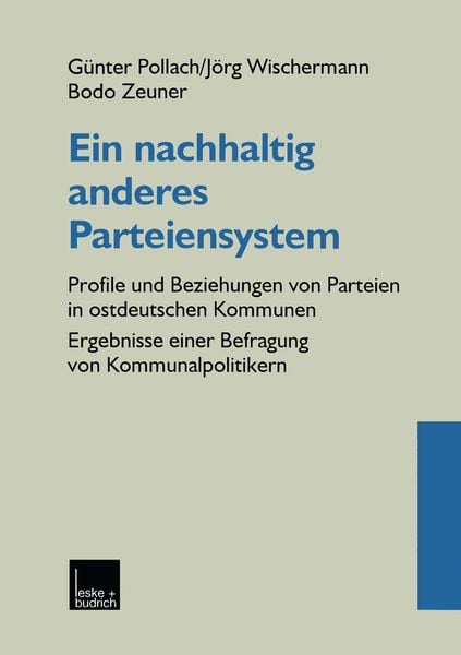 Produktbild: Ein nachhaltig anderes Parteiensystem