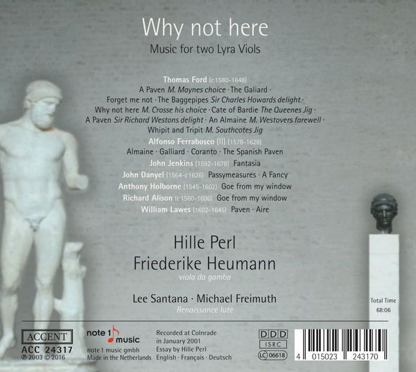 Produktbild: Why Not Here: Music for Two Lyra Viols