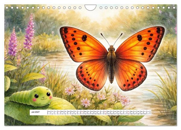 Produktbild: Vom Kriechen zum Fliegen (Wandkalender 2027 DIN A4 quer), CALVENDO Monatskalender