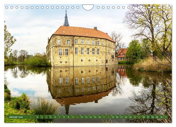 Produktbild: D&uuml;lmen - Wildpferde, Burgen und Schl&ouml;sser (Wandkalender 2026 DIN A4 quer), CALVENDO Monatskalender