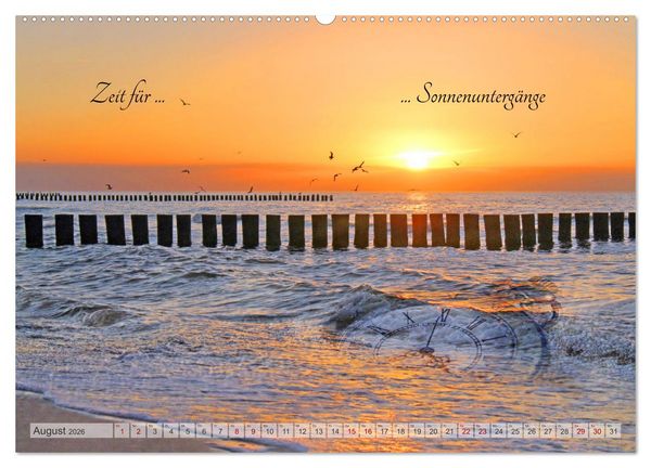 Produktbild: Alles hat seine Zeit - Mach Deine kleine Welt perfekt (hochwertiger Premium Wandkalender 2026 DIN A2 quer), Kunstdruck in Hochglanz