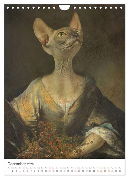 Produktbild: Aristocrat Cats (Wall Calendar 2026 DIN A4 portrait), CALVENDO 12 Month Wall Calendar