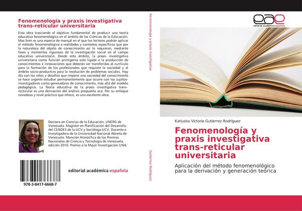 Produktbild: Fenomenolog&iacute;a y praxis investigativa trans-reticular universitaria