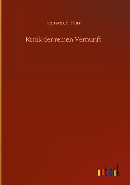 Produktbild: Kritik der reinen Vernunft