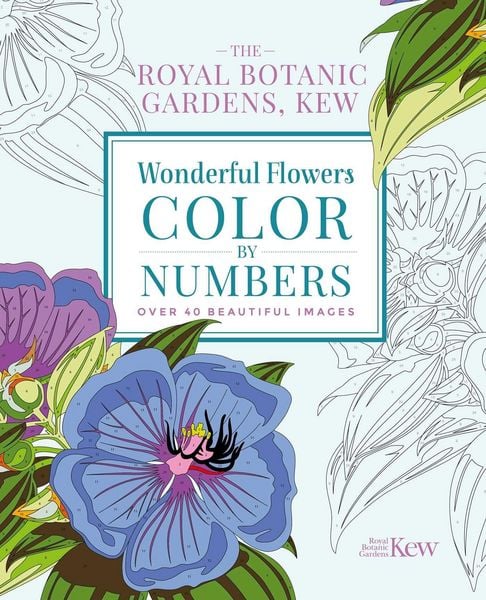 Produktbild: The Royal Botanic Gardens, Kew Wonderful Flowers Color-By-Numbers