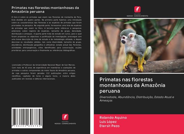 Produktbild: Primatas nas florestas montanhosas da Amaz&ocirc;nia peruana