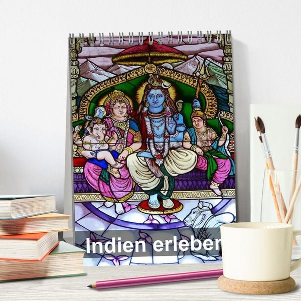 Produktbild: Indien erleben (Tischkalender 2026 DIN A5 hoch), CALVENDO Monatskalender