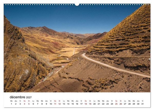 Produktbild: P&eacute;rou Les couleurs de la nature (Calendrier mural haut de gamme 2027 DIN A2 vertical), CALVENDO calendrier mensuel