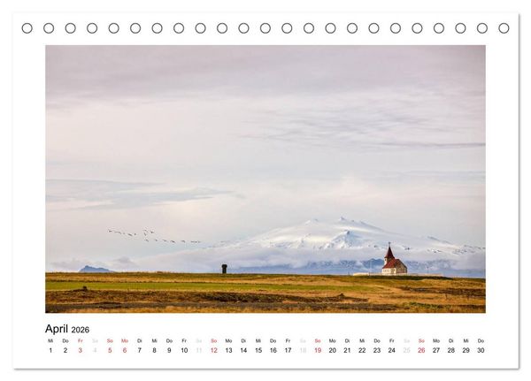 Produktbild: Magisches Island (Tischkalender 2026 DIN A5 quer), CALVENDO Monatskalender