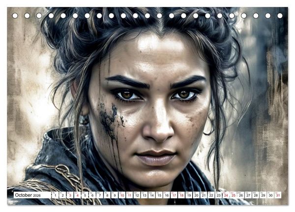 Produktbild: The Muse Moira in Twelve Facets (Desk Calendar 2026 DIN A5 landscape), CALVENDO 12 Month DeskCalendar