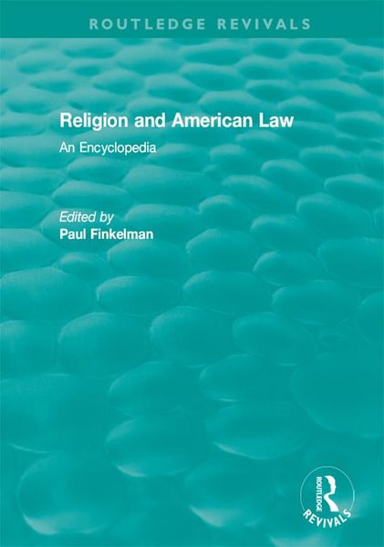 Produktbild: Routledge Revivals: Religion and American Law (2006)