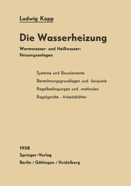 Produktbild: Die Wasserheizung