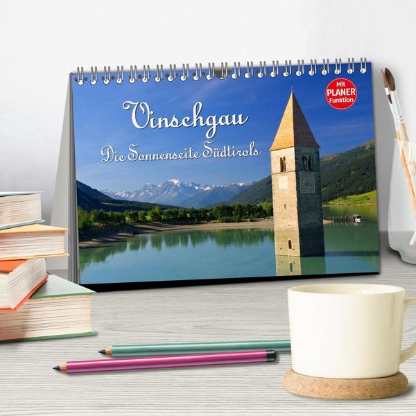 Produktbild: Vinschgau - Die Sonnenseite S&uuml;dtirols (Tischkalender 2026 DIN A5 quer), CALVENDO Monatskalender