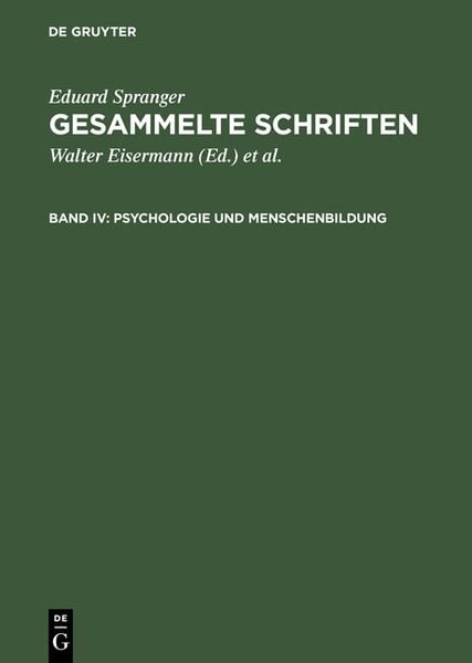 Produktbild: Psychologie und Menschenbildung