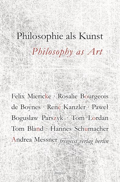 Produktbild: Philosophie als Kunst. Philosophy as Art