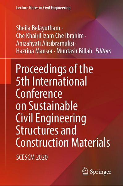 Produktbild: Proceedings of the 5th International Conference on Sustainable Civil Engineering Structures and Construction Materials