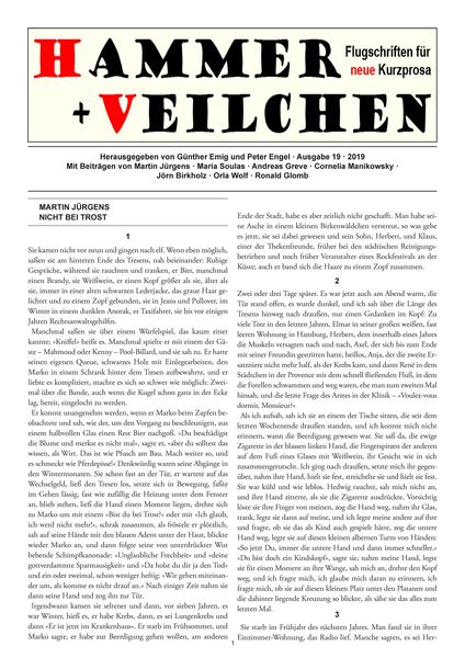 Produktbild: Hammer + Veilchen Nr. 19