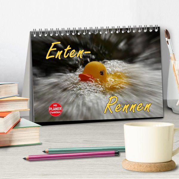 Produktbild: Enten-Rennen (Tischkalender 2026 DIN A5 quer), CALVENDO Monatskalender