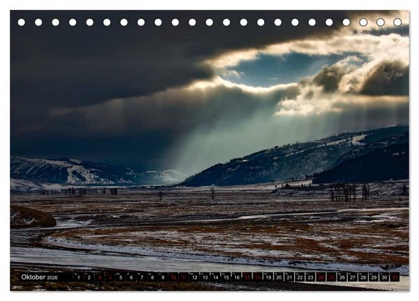 Produktbild: Yellowstone Nationalpark. Tanz auf dem Vulkan (Tischkalender 2026 DIN A5 quer), CALVENDO Monatskalender