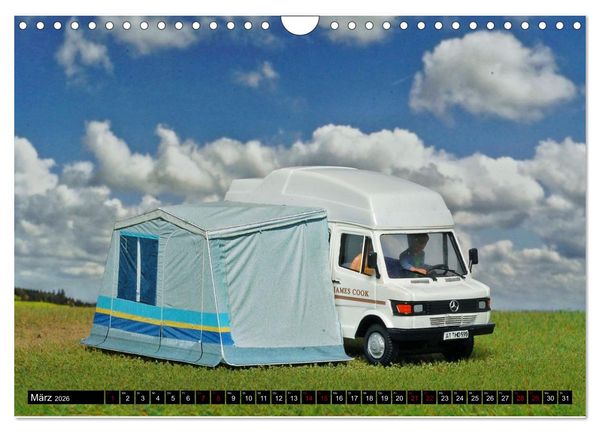 Produktbild: Miniaturwelten des Campings (Wandkalender 2026 DIN A4 quer), CALVENDO Monatskalender