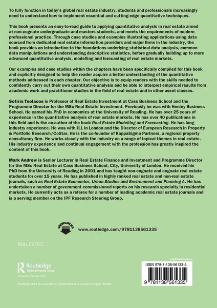 Produktbild: Applied Quantitative Analysis for Real Estate