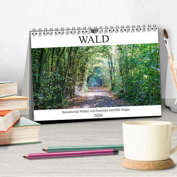 Produktbild: Wald - bezaubernde W&auml;lder (Tischkalender 2026 DIN A5 quer), CALVENDO Monatskalender
