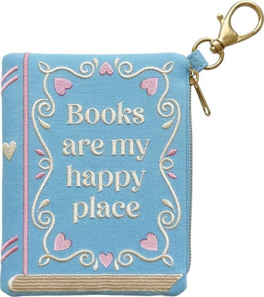 Produktbild: Buchverliebt Besticktes T&auml;schchen, Happy Place