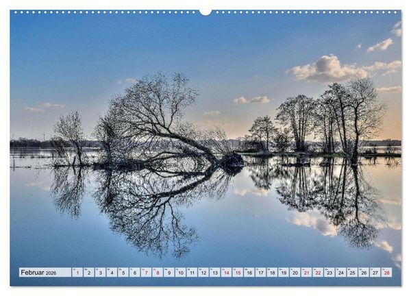 Produktbild: Hochwasser als Teil der Umwelt (hochwertiger Premium Wandkalender 2026 DIN A2 quer), Kunstdruck in Hochglanz