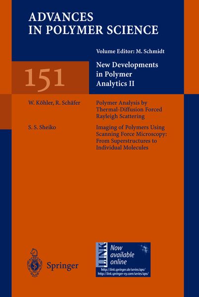 Produktbild: New Developments in Polymer Analytics II