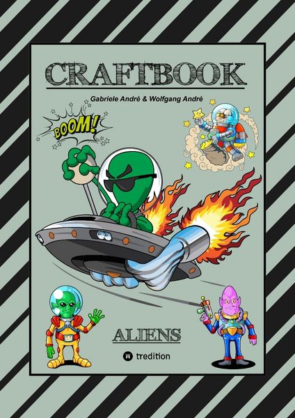 Produktbild: CRAFTBOOK - 100 SCIENCE FICTION MOTIVE - ALIEN - RAUMFAHRT - UFO - ASTRONAUTEN - KNIFFLIGE R&Auml;TSEL - AUSSERIRDISCHE AUFGABEN - UNIVERSUM