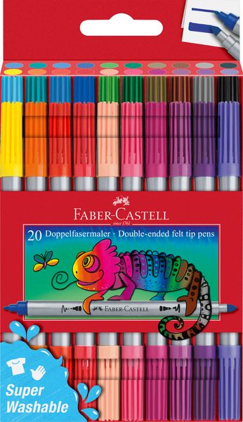 Produktbild: Faber-Castell Doppelfasermaler 20er Etui