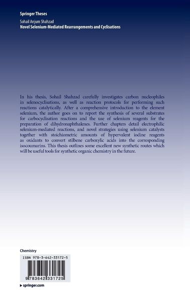 Produktbild: Novel Selenium-Mediated Rearrangements and Cyclisations