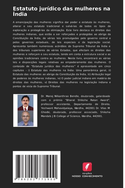 Produktbild: Estatuto jur&iacute;dico das mulheres na &Iacute;ndia