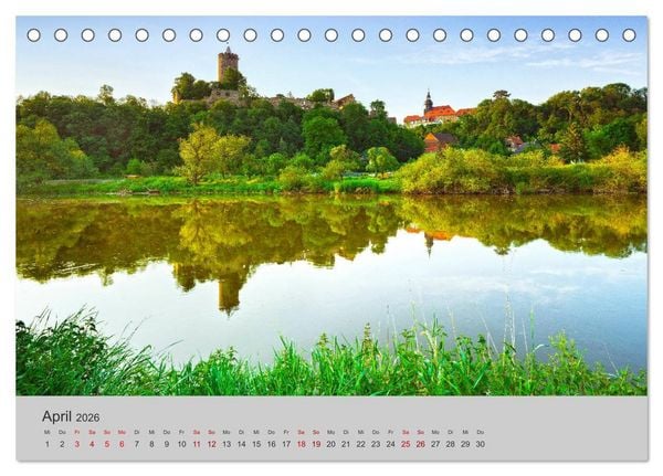 Produktbild: Die Saale Von Franken zur Elbe (Tischkalender 2026 DIN A5 quer), CALVENDO Monatskalender
