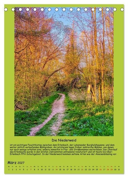 Produktbild: Gut 800 Jahre Burgholzhausen. Ein Ortsportr&auml;t in Wort und Bild 2027 (Tischkalender 2027 DIN A5 hoch), CALVENDO Monatskalender