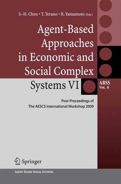 Produktbild: Agent-Based Approaches in Economic and Social Complex Systems VI