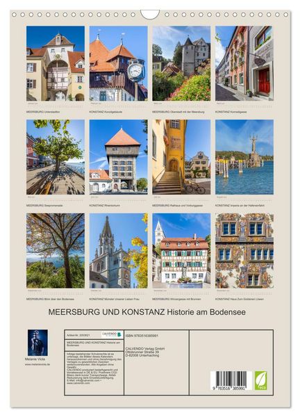 Produktbild: MEERSBURG UND KONSTANZ Historie am Bodensee (Wandkalender 2026 DIN A3 hoch), CALVENDO Monatskalender