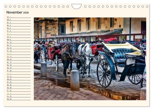Produktbild: Pferdekutschen - Vorg&auml;nger des Automobils (Wandkalender 2026 DIN A4 quer), CALVENDO Monatskalender