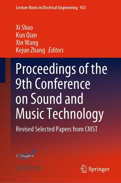 Produktbild: Proceedings of the 9th Conference on Sound and Music Technology