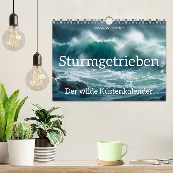 Produktbild: Sturmgetrieben - Der wilde K&uuml;stenkalender (Wandkalender 2026 DIN A4 quer), CALVENDO Monatskalender