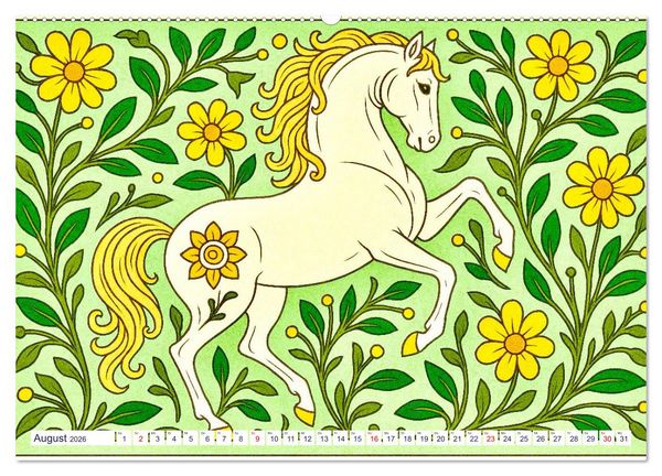 Produktbild: Lipizzaner. Kunstvolle Portr&auml;ts sch&ouml;ner Pferde (Wandkalender 2026 DIN A2 quer), CALVENDO Monatskalender