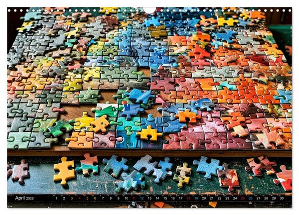 Produktbild: Faszination PUZZLE (Wandkalender 2026 DIN A3 quer), CALVENDO Monatskalender
