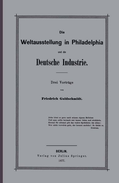 Produktbild: Die Weltausstellung in Philadelphia und die Deutsche Industrie