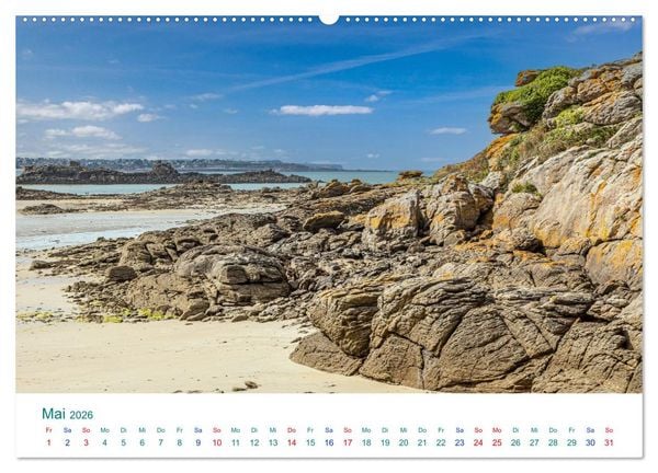 Produktbild: Smaragdk&uuml;ste C&ocirc;te d'&Eacute;meraude. Der malerische Norden der Bretagne (hochwertiger Premium Wandkalender 2026 DIN A2 quer), Kunstdruck in Hochglanz