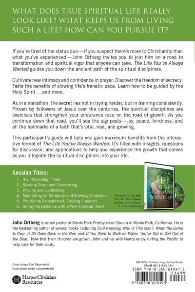Produktbild: The Life You've Always Wanted Bible Study Participant's Guide