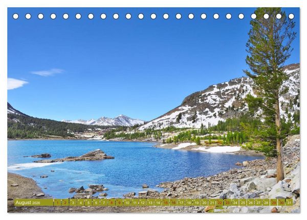 Produktbild: Erlebe mit mir die Landschaft des Yosemite Nationalpark (Tischkalender 2026 DIN A5 quer), CALVENDO Monatskalender