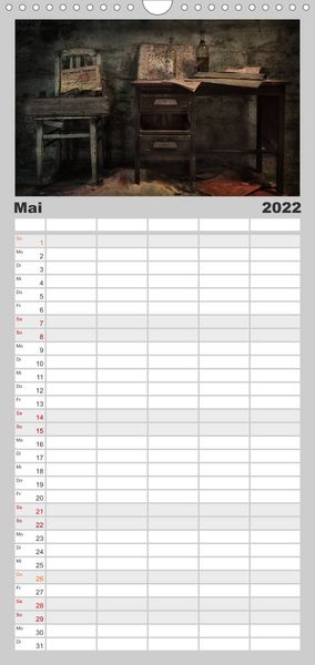 Produktbild: Geheimnisvolle Orte - Lost Places - Familienplaner hoch (Wandkalender 2022 , 21 cm x 45 cm, hoch)