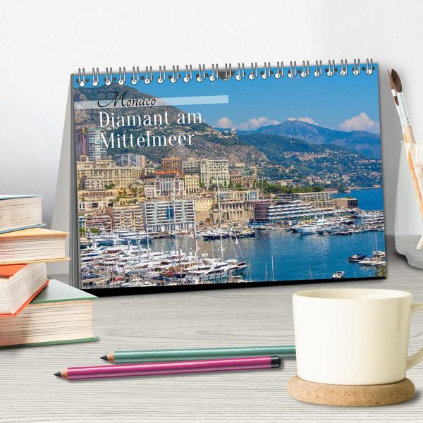 Produktbild: Monaco - Diamant am Mittelmeer (Tischkalender 2026 DIN A5 quer), CALVENDO Monatskalender